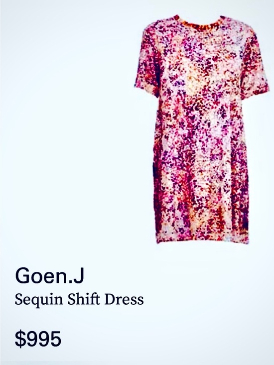 Goen. J Dresses & Skirts - Goen.J Multicolor Sequin Swingy Shift Dress